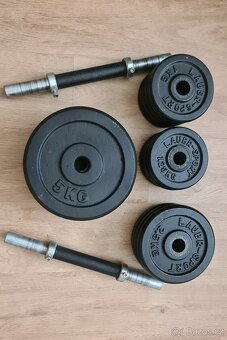 Posilovací lavice Fitforce G-MAX4.1 a jednoruční činky - 3