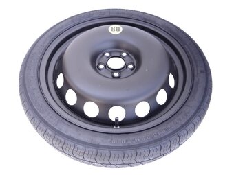 dojezdové kolo, rezerva 5x100x57,1 ET38 pneu 125/70 R18 - 3