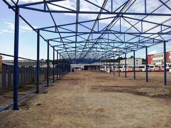 Ocelová konstrukce haly - priehradová 5x12x30 m - 3