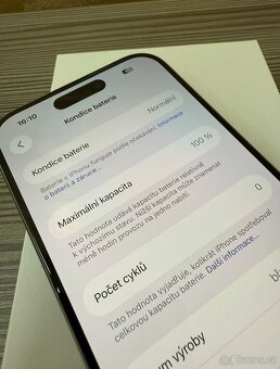 Apple iPhone 15 Pro 128GB Modrý, 100% baterie - 3