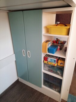 IKEA Stuva Postel s pracovním prostorem, stolem Patrovka - 3