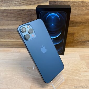 iPhone 12 Pro Max 128GB, 100% baterie, modrý (rok záruka) - 3