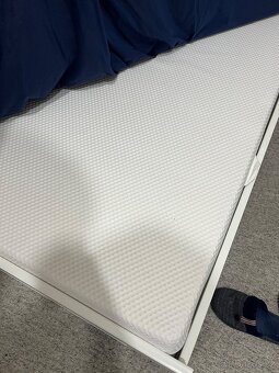 Manželská postel BRIMNES včetně rostu a matraci IKEA 140x20 - 3