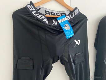 Hokejové triko a kalhoty se suspenzorem Bauer vel. XL NOVÉ - 3