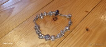 Stříbrný náramek Pandora s různými přívěsky(motivy) - 3