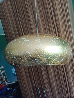 Zlatý závěsný lustr - 3