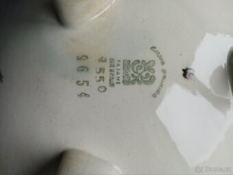 Porcelánová sada mísa, kanopa, svícen. - 3