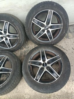 ❄️zimná 4ks alu disky orig. Ronal 5x112 r16 pneu 205/55 r16 - 3