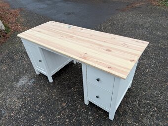 Psací stůl IKEA Hemnes - bíl. mořidlo - 3