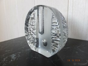 Walther Glass - Býčí oko - masivní váza na jeden květ. - 3