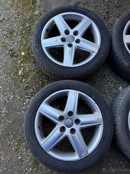 SADA ALU KOL 5x112 R17 ET45, LETNÍ PNEU BARUM - 3