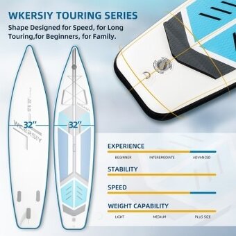 WKERSIY 3,8M Nafukovací paddleboard - 3