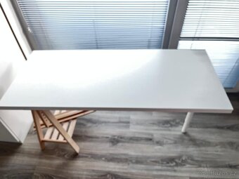 Pracovní stůl IKEA – deska, nohy (bílá, 120×60 cm) - 3