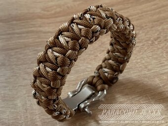 Paracord náramek (20,5 cm) Desert Camo - Brown - 3