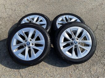 Alu kola Škoda Rotare 5x112 r17, pneu 205/55 r17 - 3
