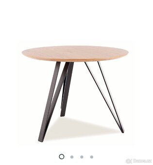 Jídelní stůl, dub, kulatý, 100cm - 3