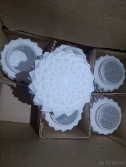 Retro skleněné stínidlo, skleněný kryt na světlo - 3