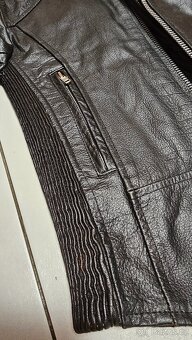 Kožená dámská moto motorkářská bunda E.M.Z., vel. M - NOVÁ - 3