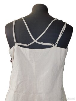 Dámské lněné šaty s bavlnou-Nové-vel.M - 3