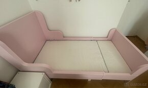 Ikea BUSUNGE rozkládací postel růžová - 3