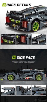 Stavebnice Peugeot Supercar kompatibilní s LEGO - 3