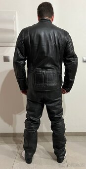 Kožený křivák a kalhoty na motorku - 3