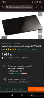 Indukční varná deska Gorenje - 3