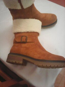 dámské nové zimní polokozačky - 3