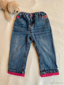 Dívčí džíny se zateplením vel. 86 - 3