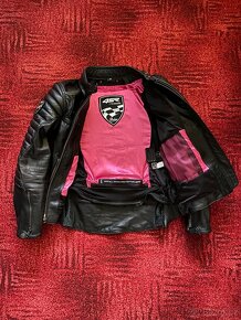 Dámská kožená bunda na motorku 4SR B-Monster Lady black - 3
