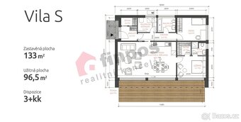 Prodej novostavby 3kk 97 m2 v projektu Residence Benátky - 3
