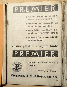 Staré motoristické brožurky, 1. pol. 20 století - 3
