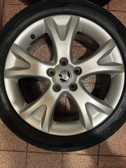 ALU Kola ŠKODA 5x112 R17 PALLAS Letní Pneu 225/45/17 - 3