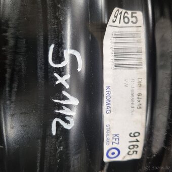 4x ocel. disk 5x112 R15 VW/Škoda/SEAT - 3