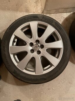 4x Al kola TOYOTA 5x100 + letní pneu Pirelli 215/50/17 - 3