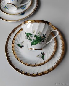 Vynikající porcelánové čajové trio od Mitterteich - 3