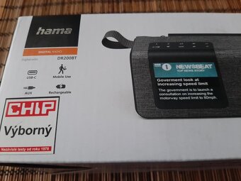 Hama DR200BT digitální rádio DAB, DAB+, FM, LCD nové - 3