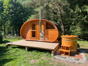Oválná sauna s odpočívárnou - 3