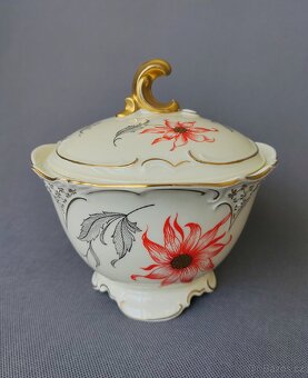 Vynikající porcelánová cukřenka/dóza Zeh Scherzer (1930 rok) - 3