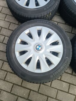 459. Plechové disky R16 BMW + Poklice + zimní pneu. - 3