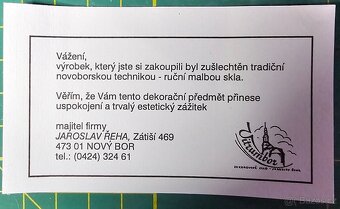 Prodám sklenice ručně malované novoborské sklo - 3