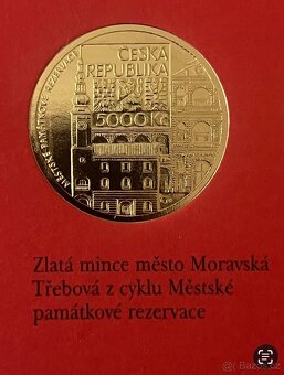 Zlato/ zlatá mince ČNB Moravská Třebova proof - 3