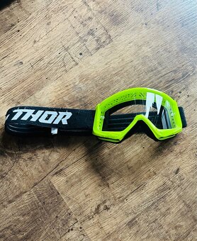Dětské motokrosové brýle THOR COMBAT fluo zeleno/černé MTB - 3