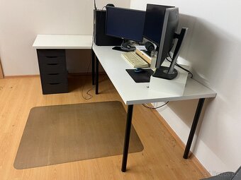 Deska stolu Ikea 75x150cm + 2 černé nohy - 3