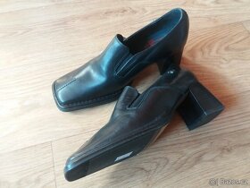 Nové kožené boty na podpatku - 3
