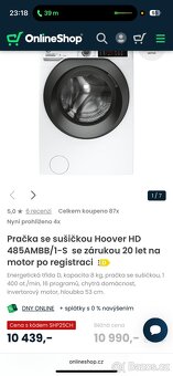 Pračka se sušičkou 2v1, značka Hoover - 3
