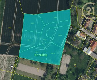 Stavební pozemek v Kozašicích, 806 m2 – klidné bydlení s ... - 3