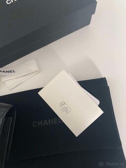 Chanel woc - kabelka na řetízku, černá, silver hw - 3