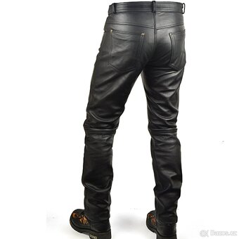 Pánské kožené Moto kalhoty z prémiové kůže - 3