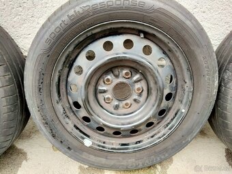 Ocelová kola 6,5Jx 16, 5x114,3, ET 45, letní pneu 205/55 R16 - 3